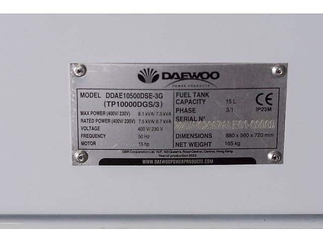 Daewoo DDAE10500DSE-3G
