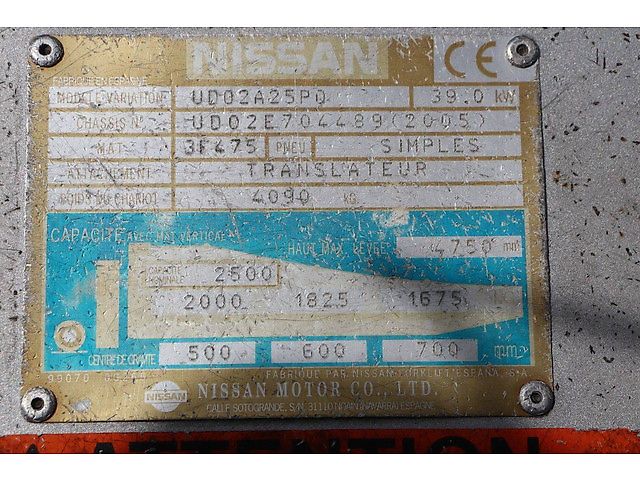 Nissan UD02A25PQ
