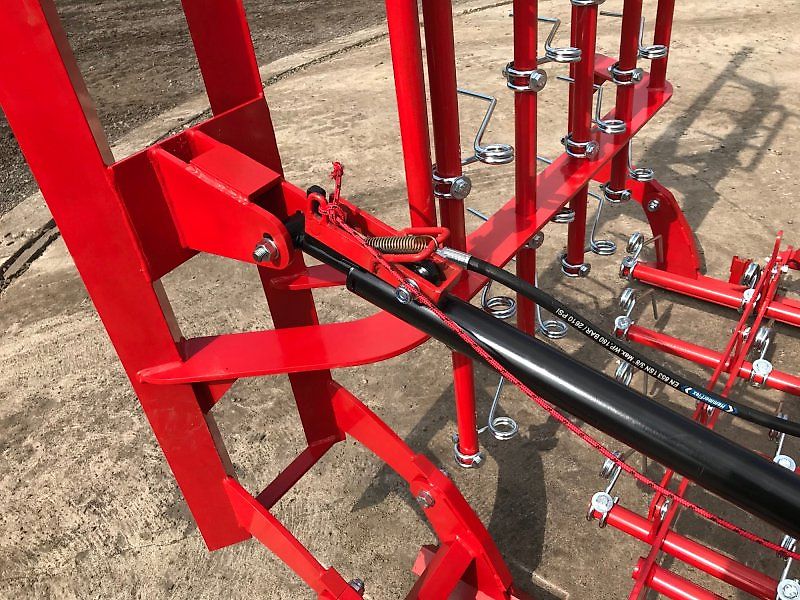 JAR-MET 6m 10mm Zinken Hydraulisch Klappbar Wiesenstriegel