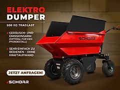 SCHORR Minidumper DEHRAS 500kg Elektro 1000W 48V Elektrodumper Dumper Motorschubkarre Elektroschubkarre