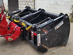 KREATEC Silageschneidzange / Silageschneider 2,0m mit 3 Zylindern, Zähne Hardox 500