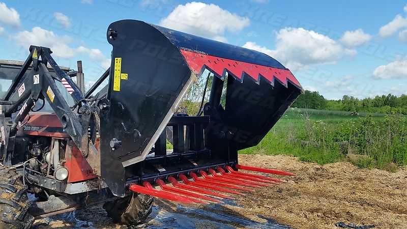 KREATEC Silageschneidzange / Silageschneider/Silobeissschaufel 2,2m mit 3 Zylindern, mit Hardox