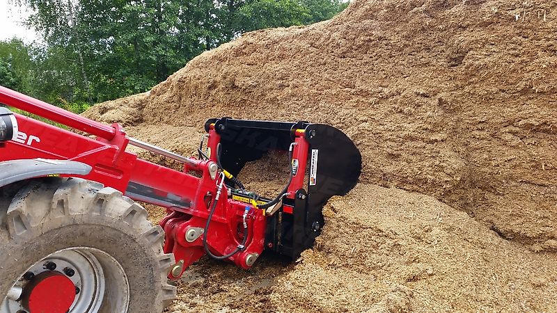 KREATEC Silageschneidzange / Silageschneider/Silobeissschaufel 2,2m mit 3 Zylindern, mit Hardox