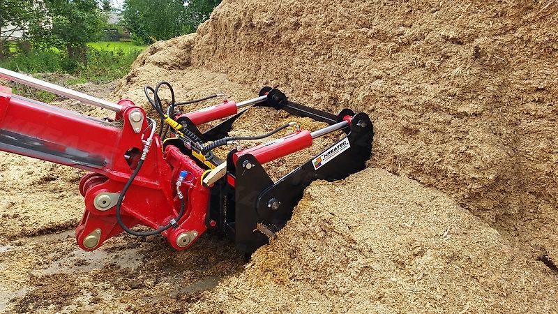 KREATEC Silageschneidzange / Silageschneider/Silobeissschaufel 2,2m mit 3 Zylindern, mit Hardox