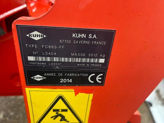 Kuhn FC 883 FF& Fc 313 F-FF Triple maaier
