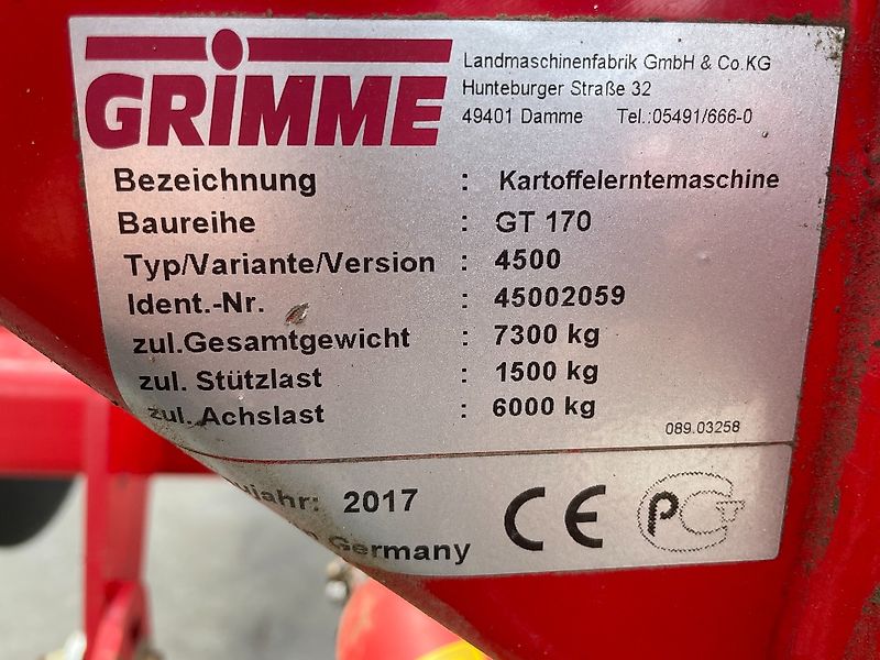 Grimme GT 170S DMS