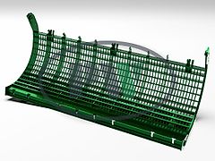 PW Dreschkörbsegment AZ101140R (JD-AZ101140R) – passend für John Deere 9640WTS / 9660WTS / 9680WTS / 9640i WTS / 9660i WTS / 9680i WTS / T660