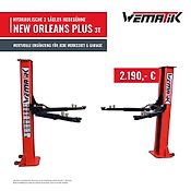 Hydraulische 2 Säulen Hebebühne New Orleans Plus 3 Tonnen 230V