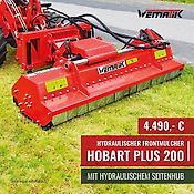 Hydraulischer Frontmulcher Hobart Plus 200 mit hydr. Seitenhub