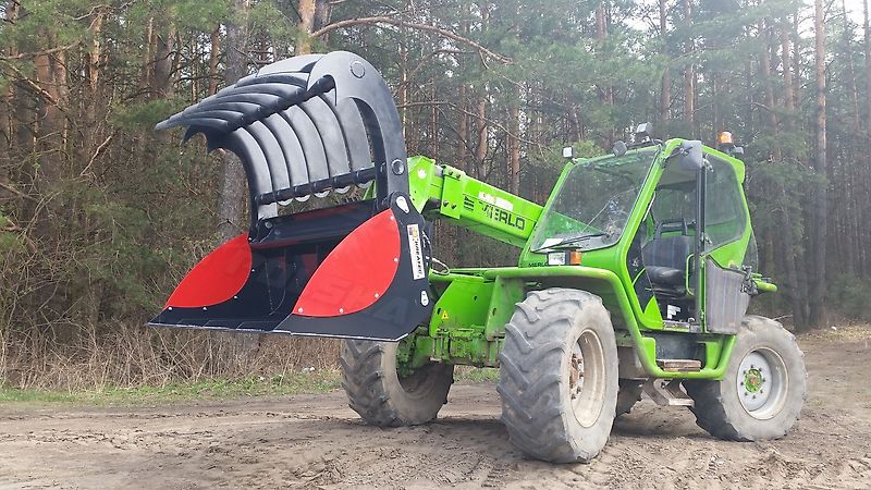 KREATEC Silagebeißschaufel HEAVY für Teleskoplader, mit Hardox 500 Schurfleiste, 4 Lagerpunkten
