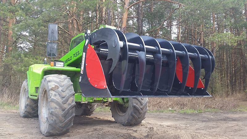 KREATEC Silagebeißschaufel HEAVY für Teleskoplader, mit Hardox 500 Schurfleiste, 4 Lagerpunkten