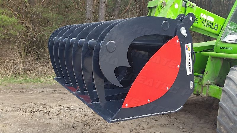 KREATEC Silagebeißschaufel HEAVY für Teleskoplader, mit Hardox 500 Schurfleiste, 4 Lagerpunkten