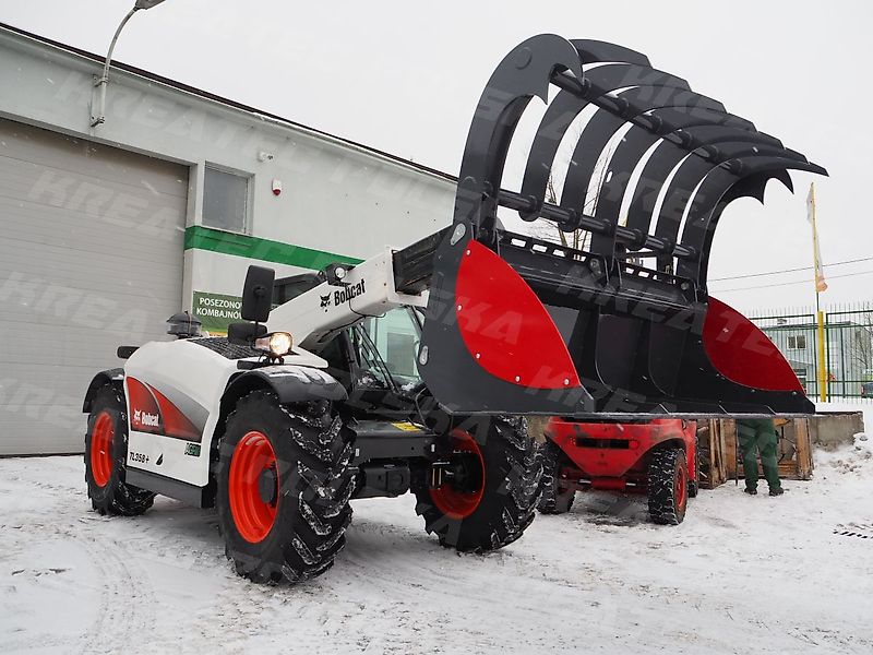 KREATEC Silagebeißschaufel HEAVY für Teleskoplader, mit Hardox 500 Schurfleiste, 4 Lagerpunkten