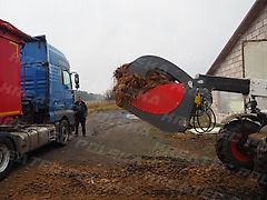 KREATEC Silagebeißschaufel HEAVY für Teleskoplader, mit Hardox 500 Schurfleiste, 4 Lagerpunkten