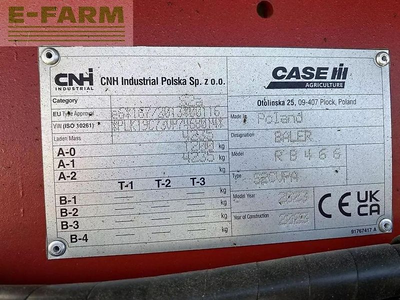 Case IH rb 466 hd pro cutter 25 k