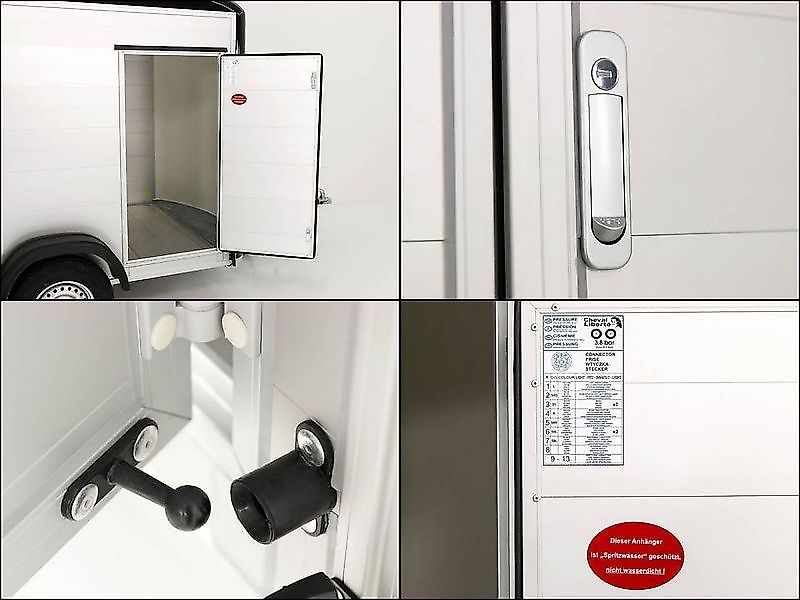 Debon Kofferanhänger C500 164x300cm H:200cm 2,0t|Alu|Polybug|Tür